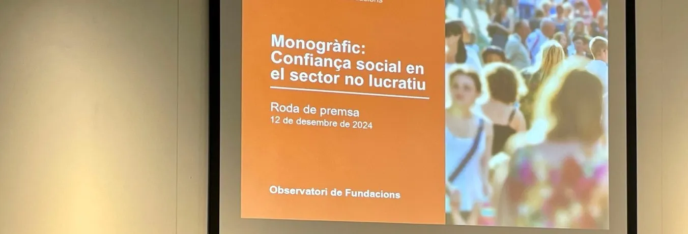 Presentació monogràfic Coordinadora Catalana de Fundacions